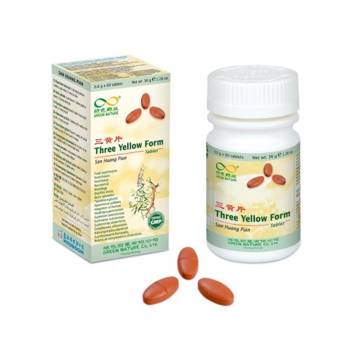 SAN HUANG PIAN / THREE YELLOW FORM (600mg*60)